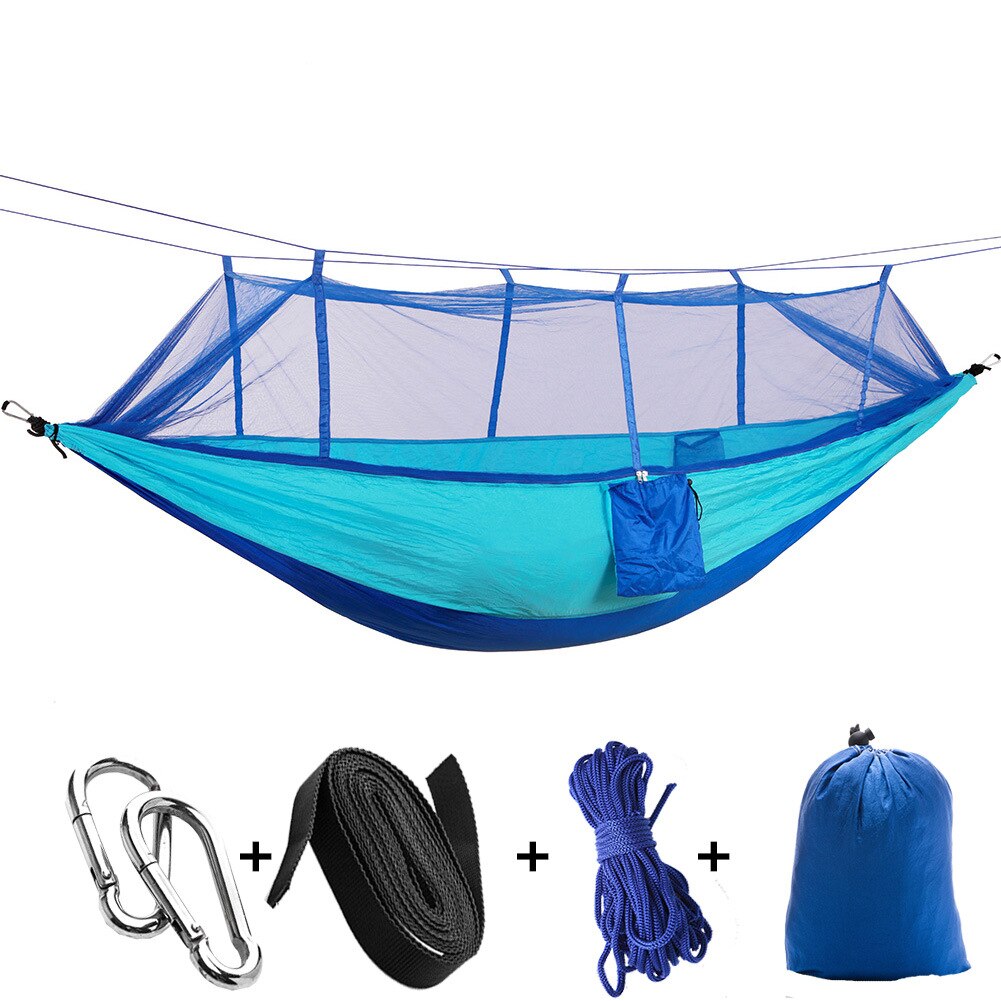 Cheap Goat Tents Outdoor Hammock With Anti Mosquito Net Detachable Hiking Travel Camping 1 2 Person Tent Backyard Hammock   